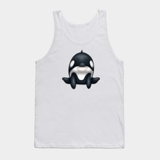 Cute Orca Drawing Tank Top